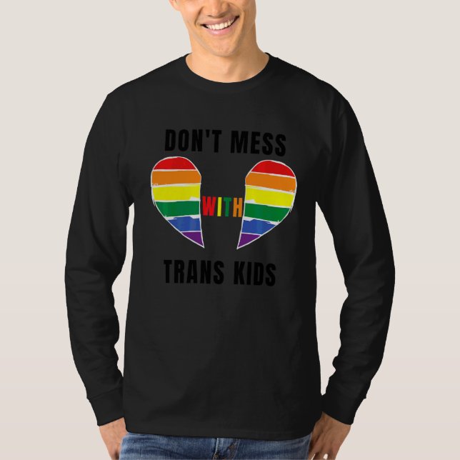 Rör Inte Transbarn Texas Skydda Transbarn T Shirt (Framsida)