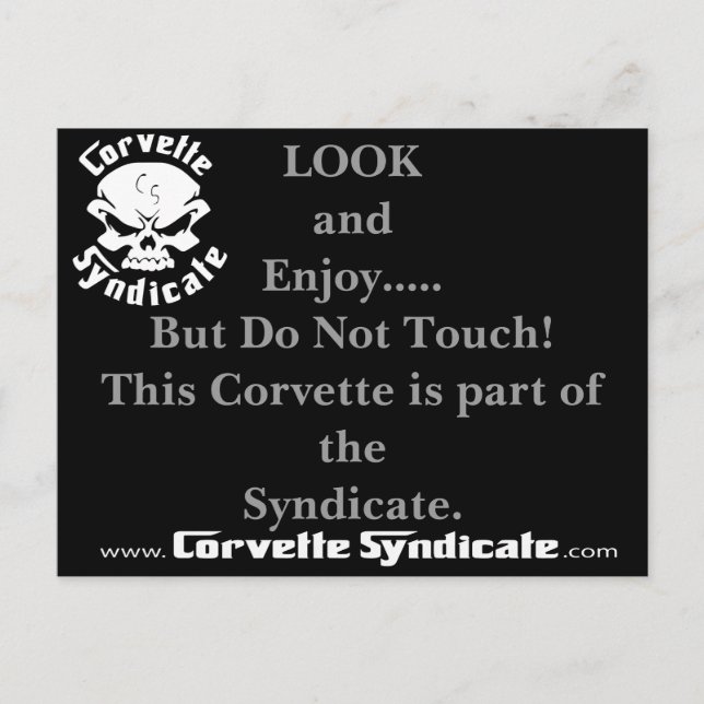 Rör inte vykortet vykort (Framsida)