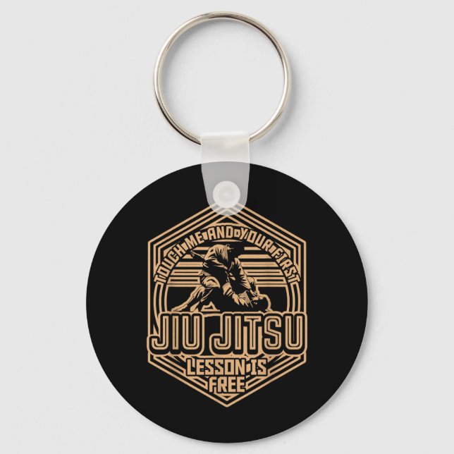 Rör mig Ft BJJ Humor Brasiliansk Jiu Jitsu MMA Nyckelring (Framsida)