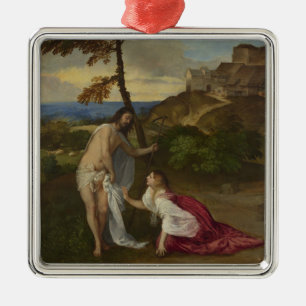 Rör mig inte (av titian) julgransprydnad metall