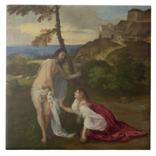 Rör mig inte (av titian) kakelplatta