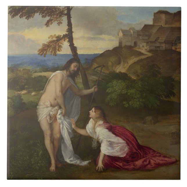 Rör mig inte (av titian) kakelplatta (Framsidan)
