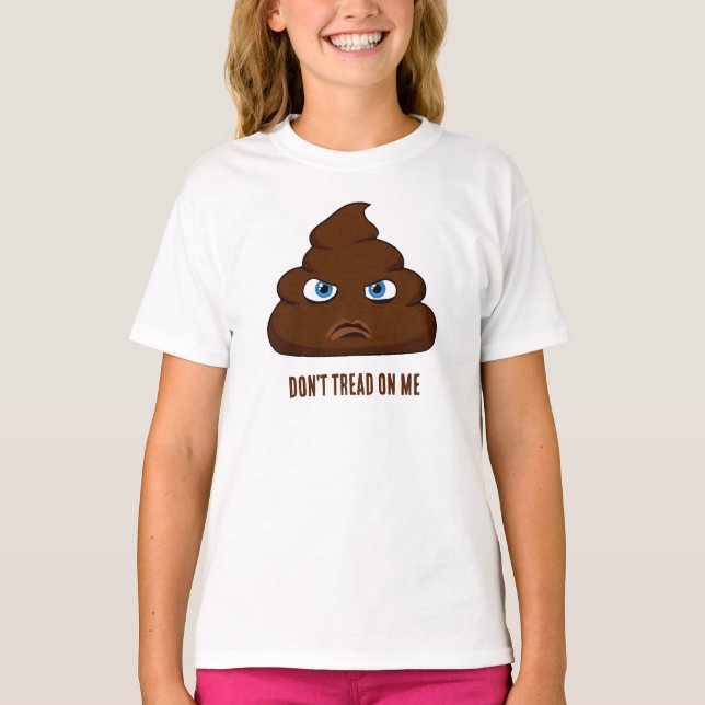 Rör Mig Inte Bajs T Shirt (Framsida)