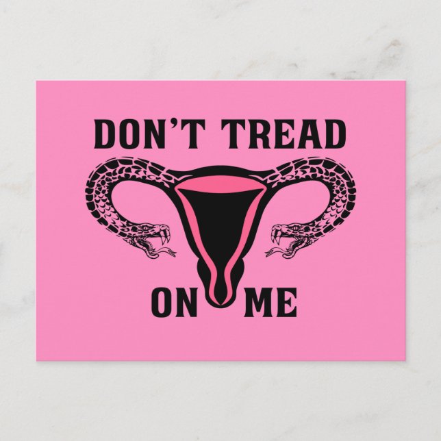 Rör Mig Inte Feminist Vykort (Framsida)