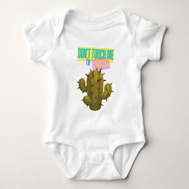 Rör Mig Inte, Jag Är En Kaktus T Shirt (Framsida)