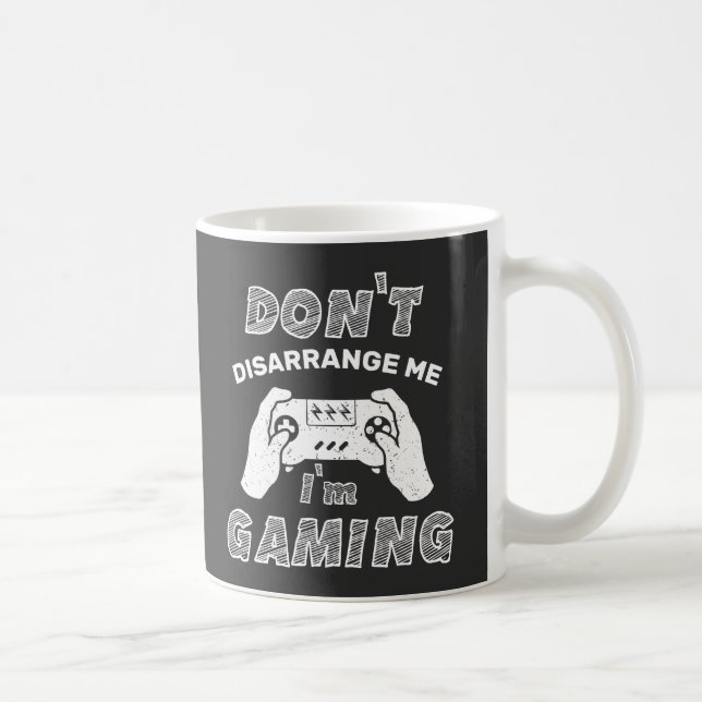Rör Mig Inte, Jag Spelar, Roliga Spelare Kaffemugg (Höger)