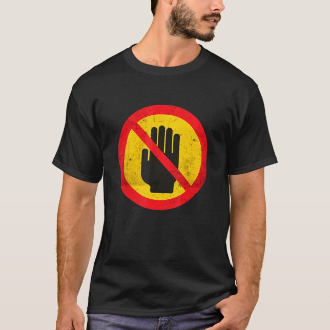 Rör mig inte när jag skriver under Introvert Antis T Shirt (Framsida)