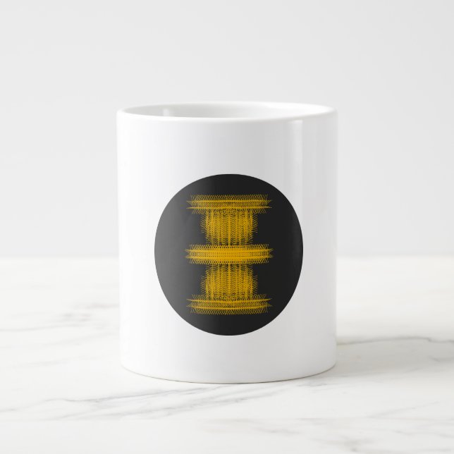 Rör mig inte | Tyst ASMR Art Jumbo Mugg (Framsidan)