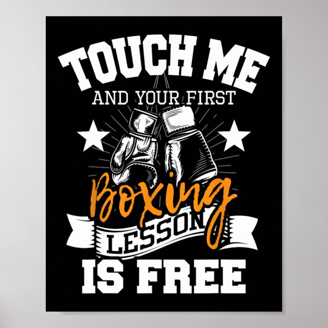 Rör mig och din första boxing Lesson är gratis - G Poster (Framsidan)