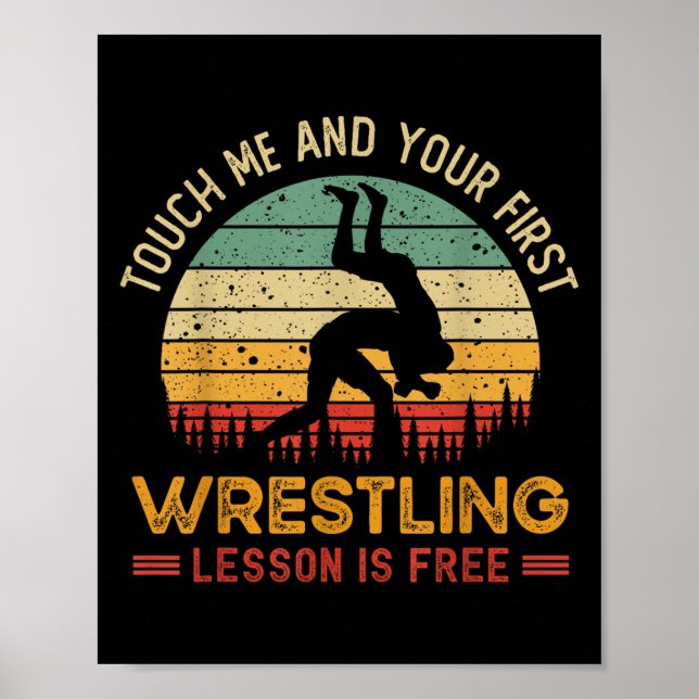 Rör mig och din första brottande lektion är gratis poster (Framsidan)