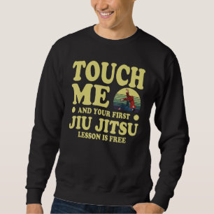 Rör mig och din första Jiu Jitsu-lektion är gratis Lång Ärmad Tröja