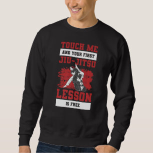 Rör mig och din första Jiu Jitsu Lesson är gratis Lång Ärmad Tröja