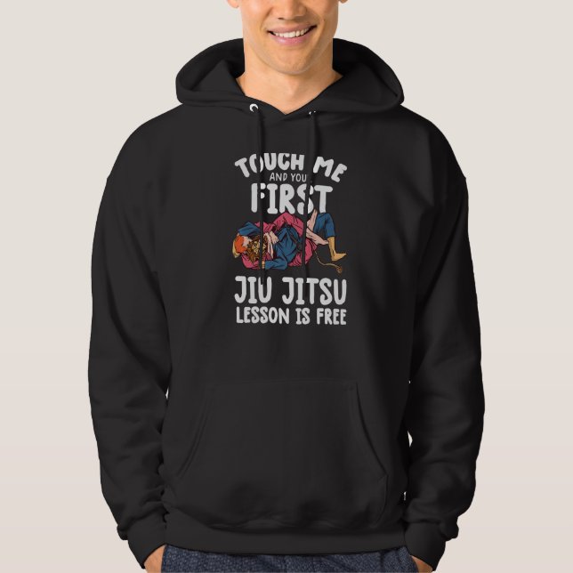 Rör mig och din första jiu-lektion är gratis. hoodie (Framsida)