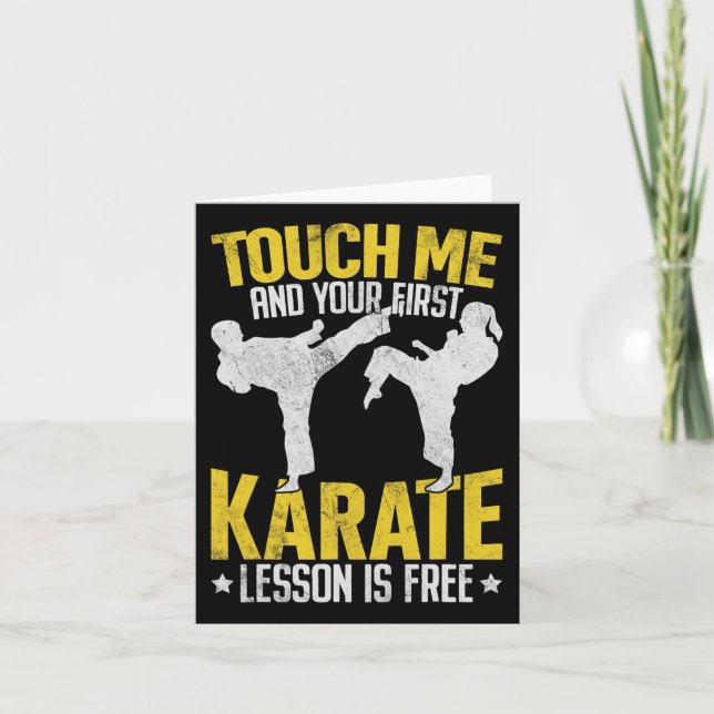 Rör mig och din första Karate Lesson är fri Mart Kort (Framsida)