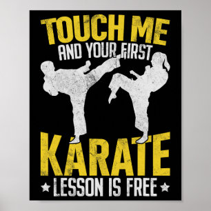 Rör mig och din första Karate Lesson är fri Mart Poster