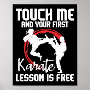 Rör mig och din första Karate Lesson är gratis - K Poster