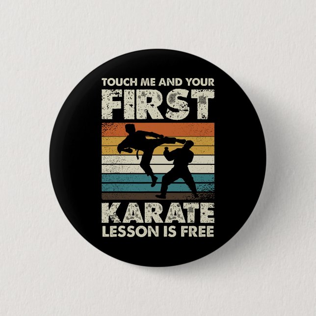Rör mig och din första Karate Lesson är gratis Knapp (Framsida)