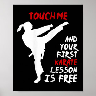 Rör mig och din första Karate Lesson är gratis. Poster