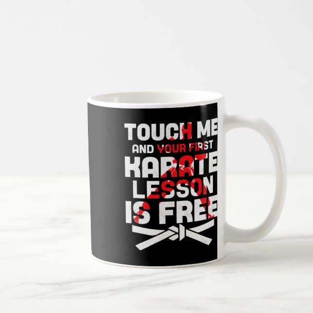 Rör mig och din första karatlektion är gratis. kaffemugg (Höger)