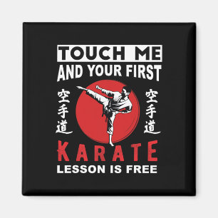 Rör mig och din första karatlektion är gratis magnet