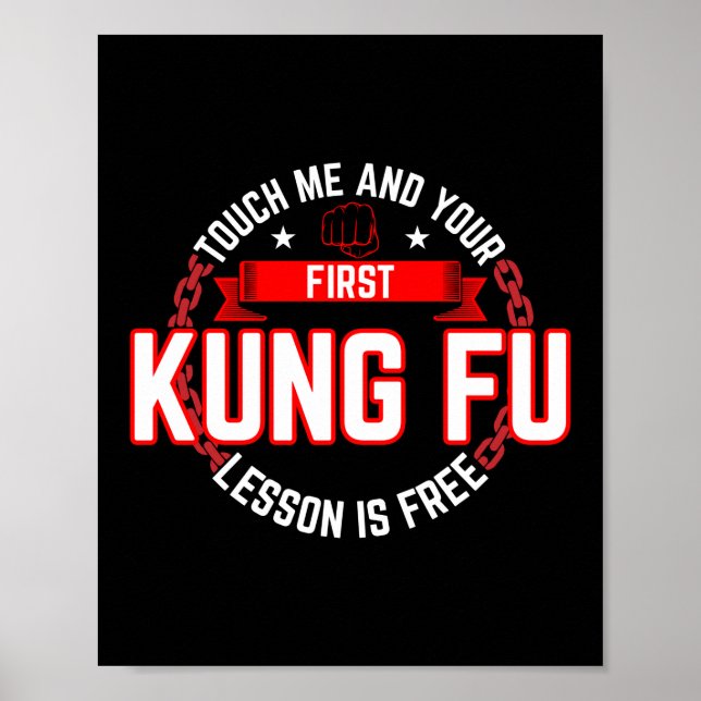 Rör mig och din första Kung fu är ledig Poster (Framsidan)