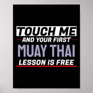 Rör mig och din första Muay Thai-lektion är gratis Poster