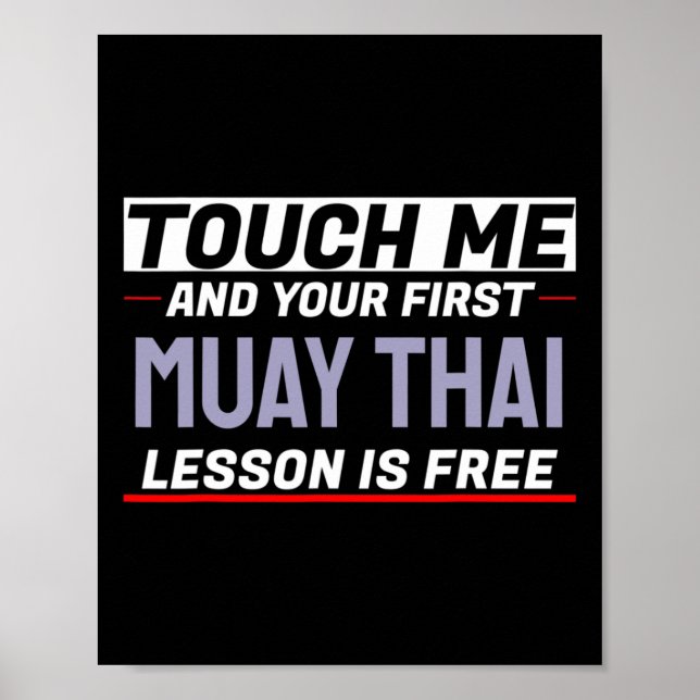 Rör mig och din första Muay Thai-lektion är gratis Poster (Framsidan)