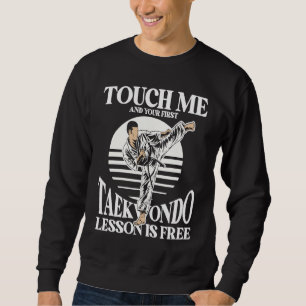 Rör mig och din första Taekwondo-lektion är gratis Lång Ärmad Tröja