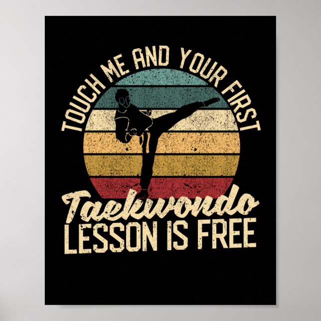 Rör mig och din första Taekwondo-lektion är Poster (Framsidan)