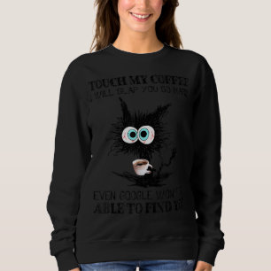 Rör mitt kaffe, så ska jag sno dig hårt, svart C T Shirt