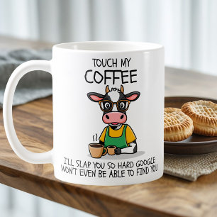 Rör mitt kaffe så ska jag sno dig så svårt, Heifer Kaffemugg