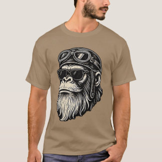 Rör mitt skägg och säg att jag är ganska rolig apa t shirt