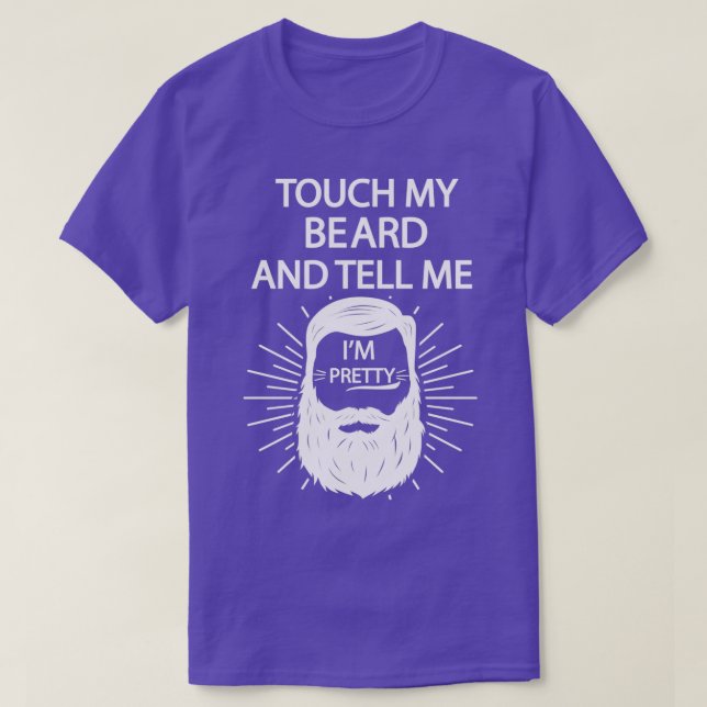 Rör mitt skägg och säg till om Söt 4 T Shirt (Design framsida)