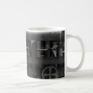 Rör och ventiler kaffemugg