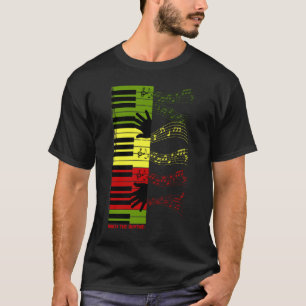 Rör rytmen – Färgrik pianotangentmusikkonst T Shirt
