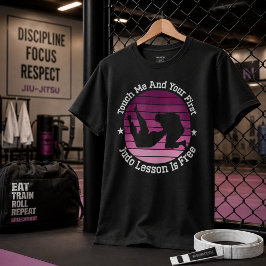 Rör vid mig och din första judolektion är gratis t shirt