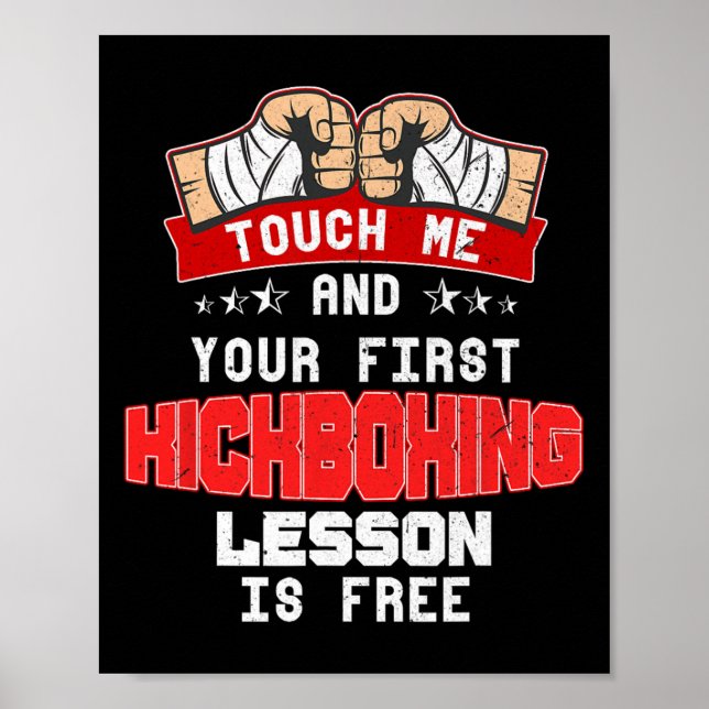 Rör vid mig och din första kickboxningslektion är  poster (Framsidan)