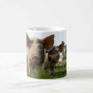 Röra inte med Da-ledning Kaffemugg