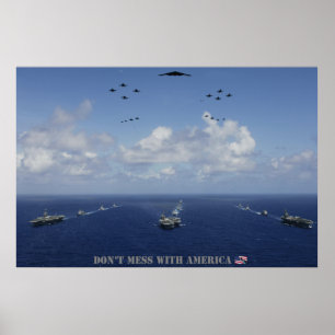 RÖRA INTE MED den AMERIKA affischen Poster