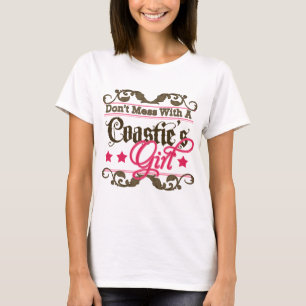 Röra inte med en Coasties flicka Tee Shirt