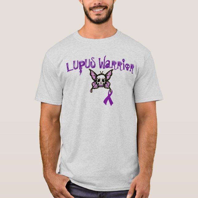 Röra inte med en Lupuskrigare Tee Shirt (Framsida)
