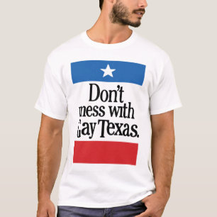 Röra inte med glada Texas T-shirt
