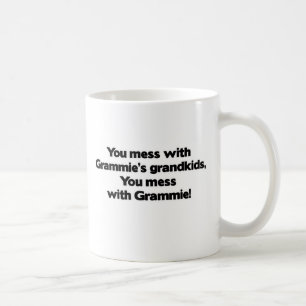 Röra inte med Grammies barnbarn Kaffemugg