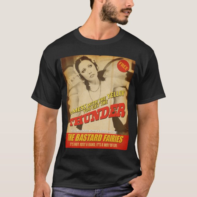 RÖRA INTE MED GULT TEE SHIRT (Framsida)