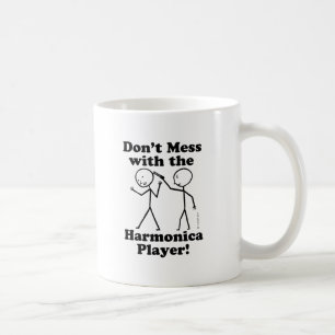 Röra inte med Harmonicaspelare Kaffemugg