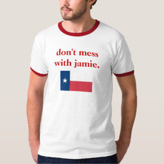 röra inte med jamie. t-shirt