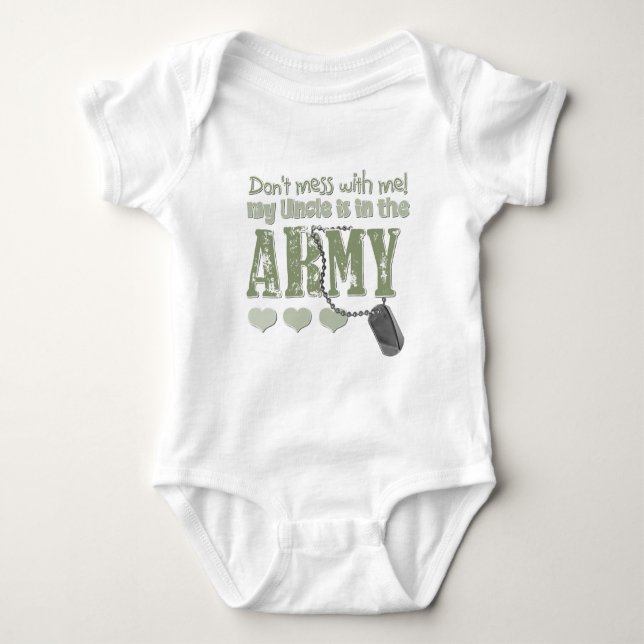 Röra inte med mig som min Uncle är i armén Tröja (Framsida)