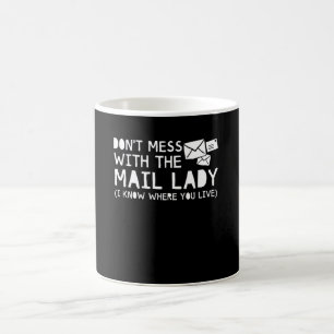 Röra inte med postabäraredamen kaffemugg