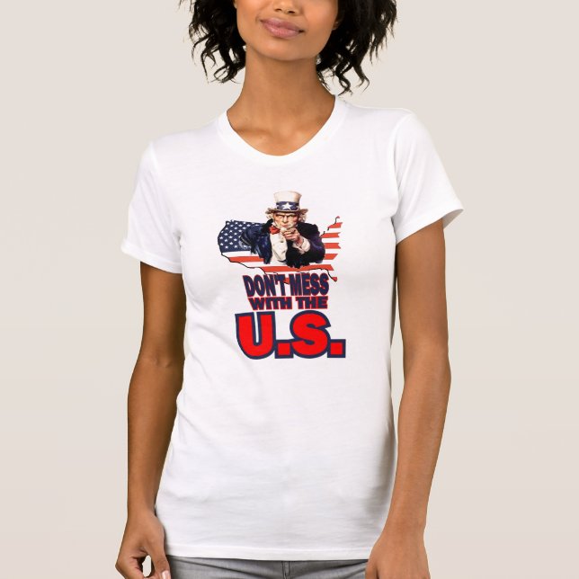 Röra inte med U.S.et T Shirt (Framsida)