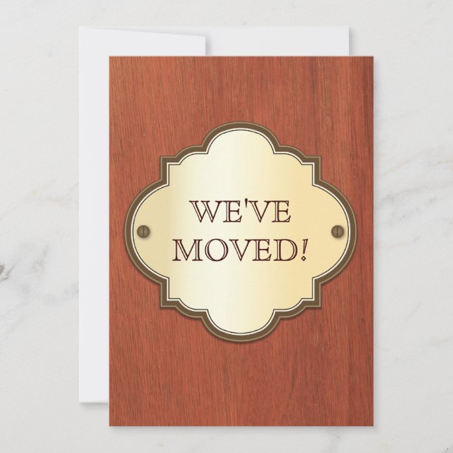 Röra meddelande för dörrplatta inbjudningar (Framsida)